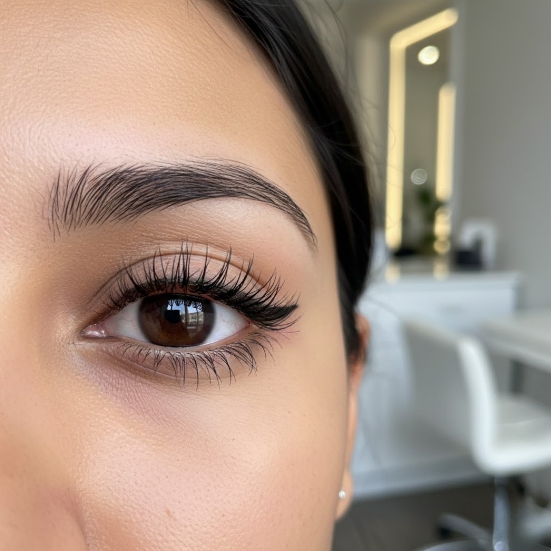Permanent eyeliner close-up â€“ Indian eyes